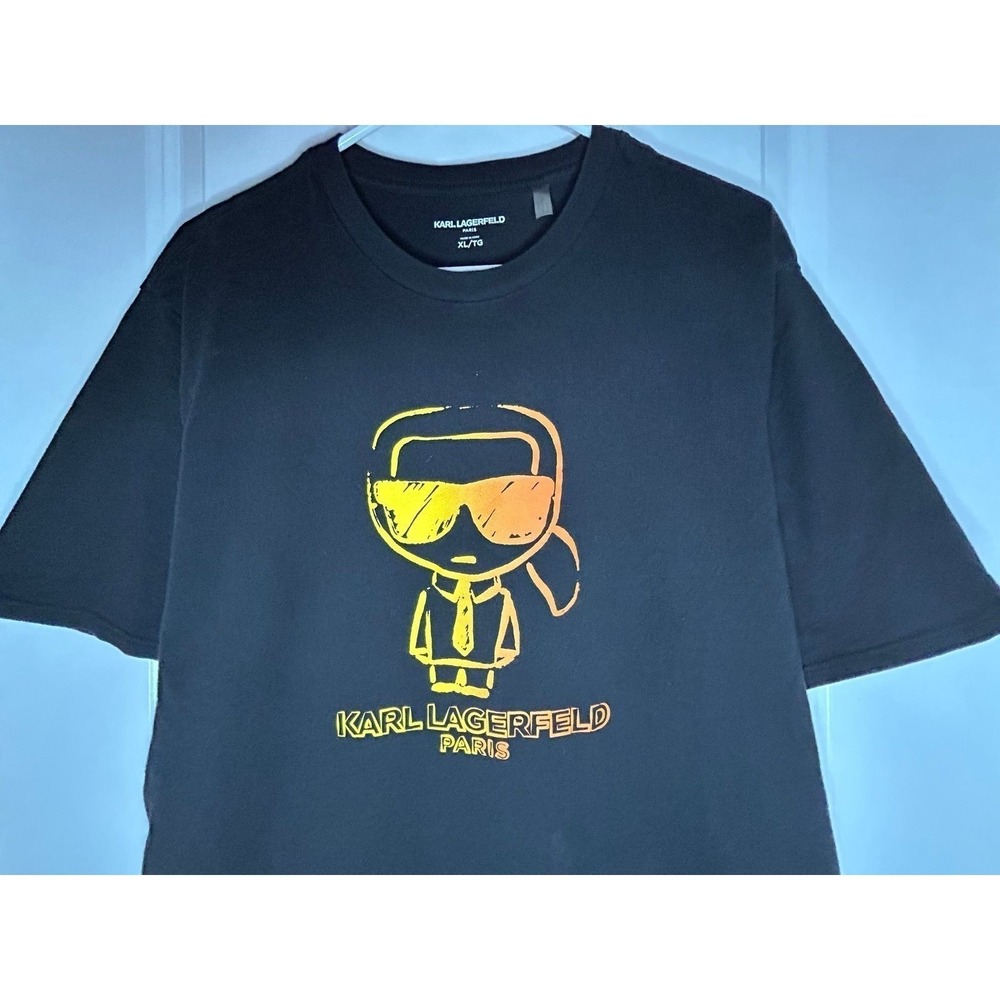 Karl‎ Lagerfeld Paris Designer Graphic T-Shirt Mens Size XL